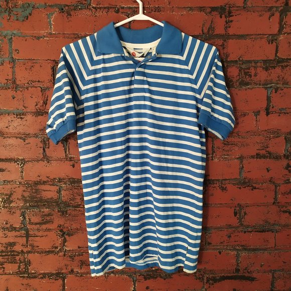 vintage deadstock Court Club striped tennis polo - Picture 1 of 7